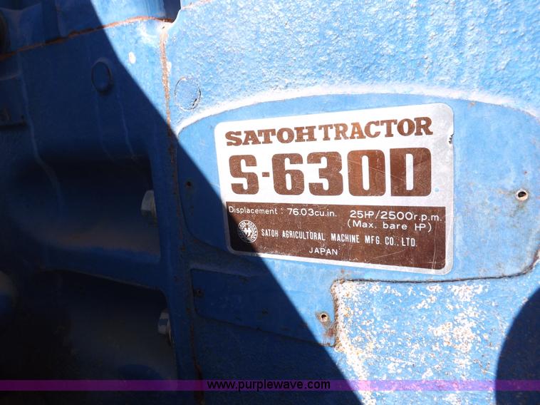 image for item F6225 Satoh Bull S-630D tractor