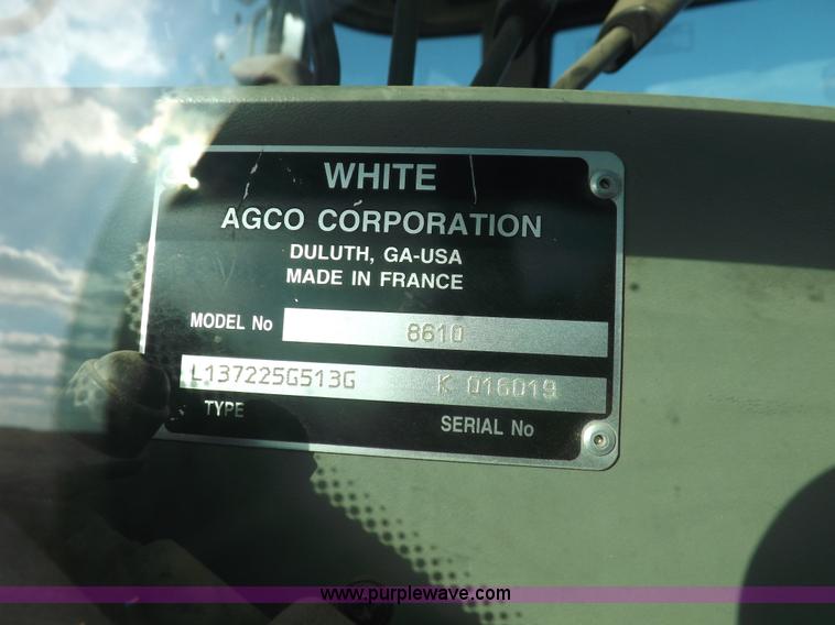 image for item F6242 White 8610 MFWD tractor