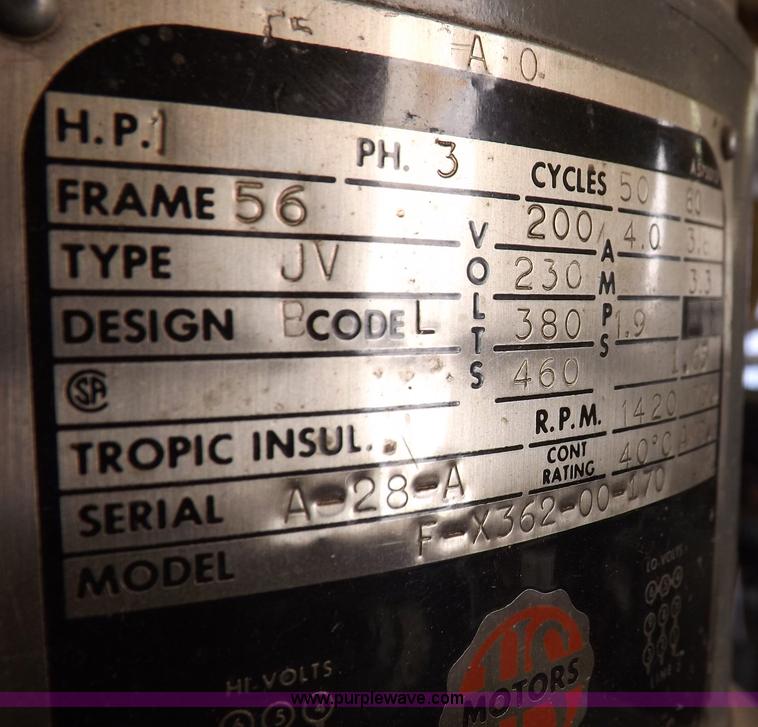 image for item J9047 Bridgeport 130321 vertical knee mill with power feed