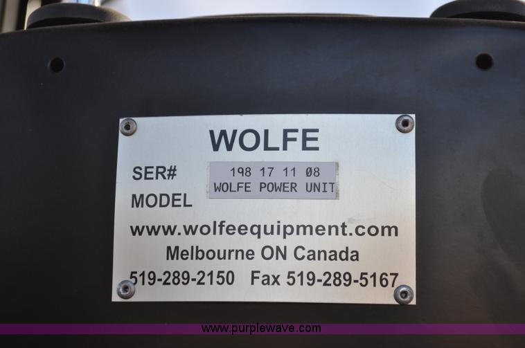 image for item C3043 2010 Wolfe Man 8000 wheel trencher