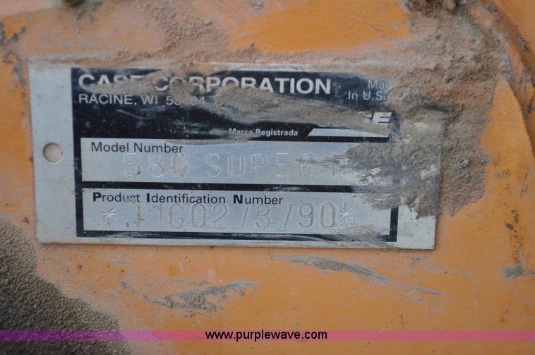 image for item C3044 2000 Case 580 Super L backhoe