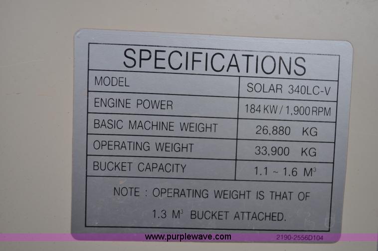 image for item C3047 1996 Komatsu PC200LC-6L excavator