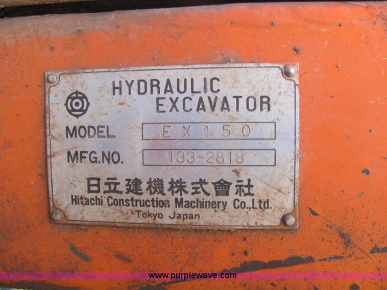 image for item C3062 1993 Hitachi EX150 excavator