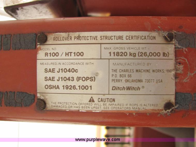 image for item C3068 Ditch Witch R100JD rock saw