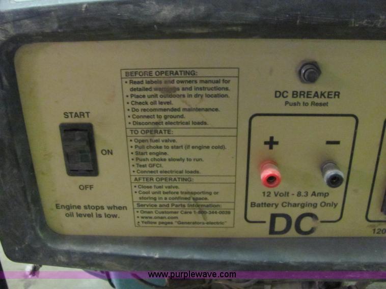 image for item C3075 Onan 6500 portable generator