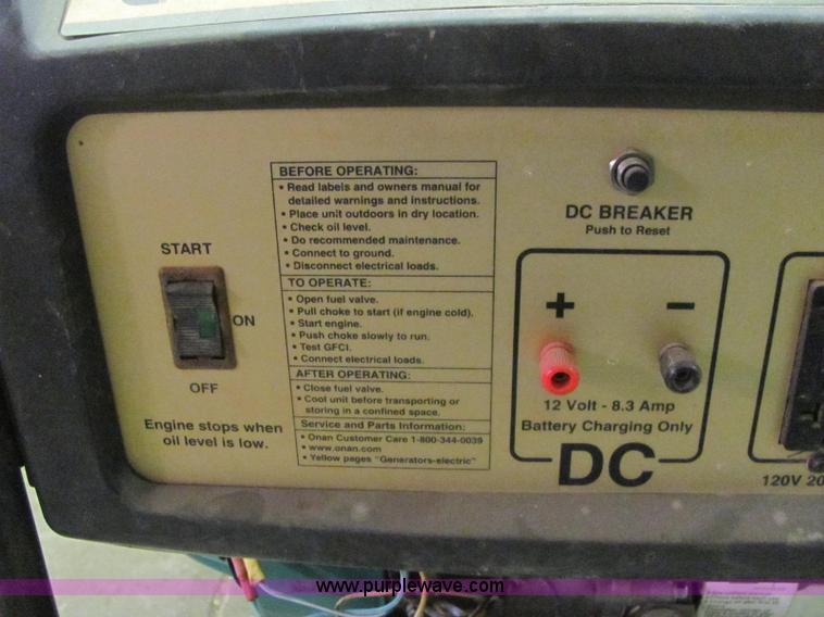 image for item C3076 Onan portable generator