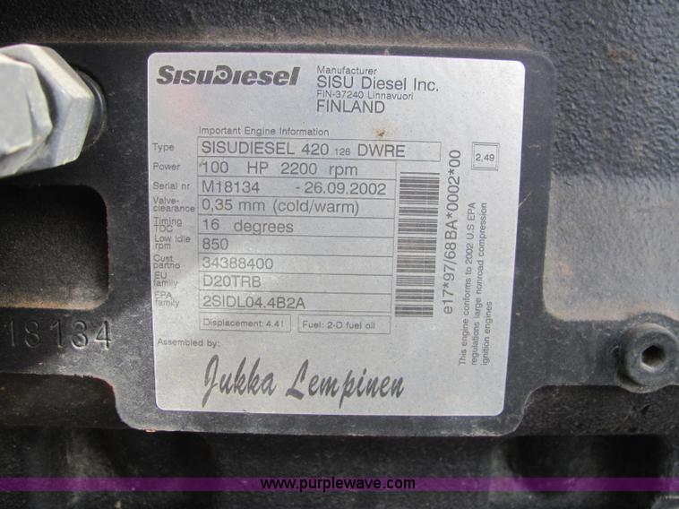 image for item C3109 2003 Valtra 6400 tractor