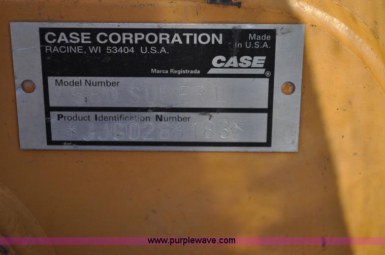 image for item C3208 2000 Case 580 Super L II backhoe