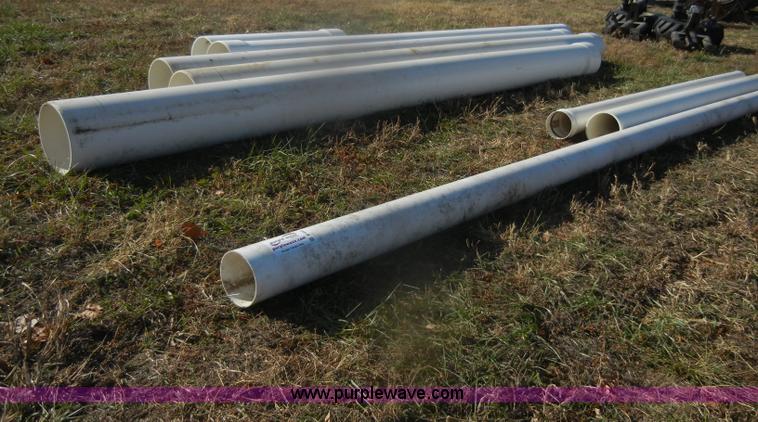 image for item D4503 (8) assorted PVC pipe sections for well casings