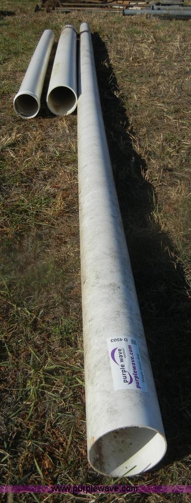 image for item D4503 (8) assorted PVC pipe sections for well casings
