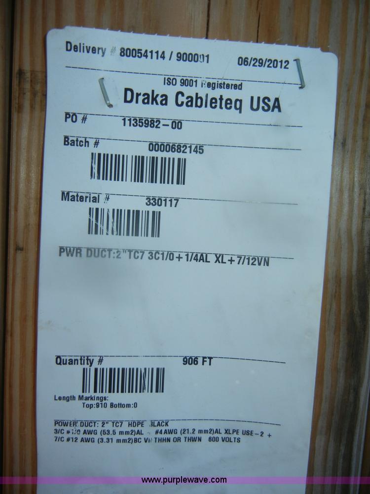 image for item D4507 (7)) partial spools of underground wire