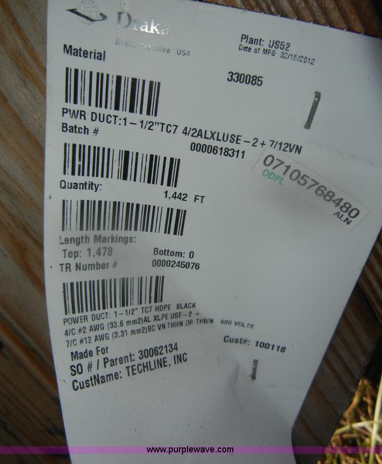 image for item D4507 (7)) partial spools of underground wire