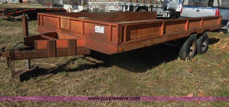 image for item D4517 1977 Shopbuilt tandem axle trailer