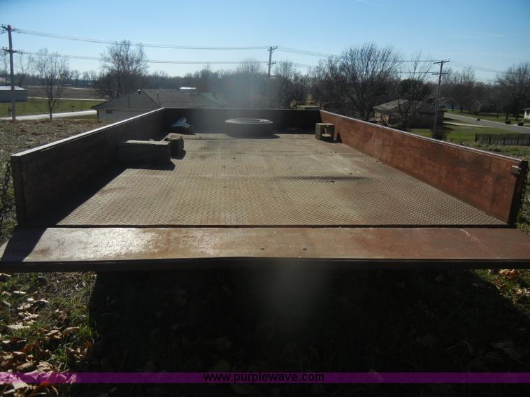 image for item D4517 1977 Shopbuilt tandem axle trailer