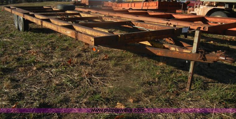 image for item D4662 1977 Shop built 30' trailer