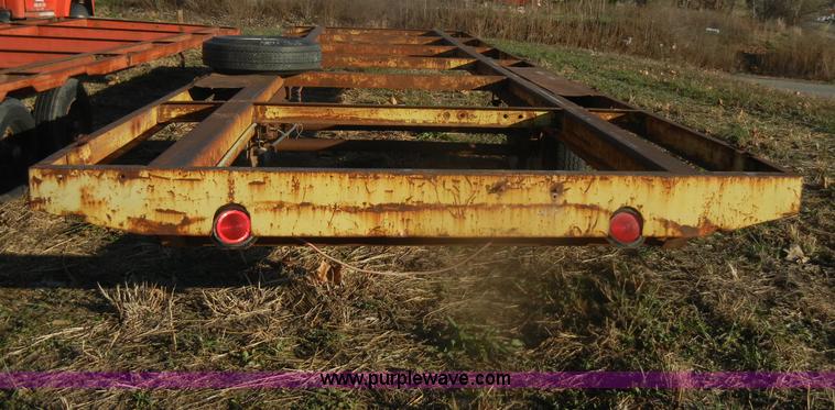 image for item D4662 1977 Shop built 30' trailer