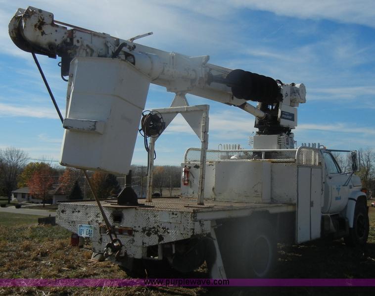 image for item D4702 1983 Chevrolet Kodiak C70 Pitman Polecat flatbed truck