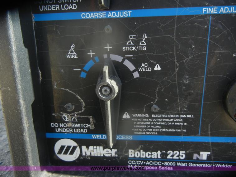 image for item D4704 Miller Bobcat 225 propane welder/generator