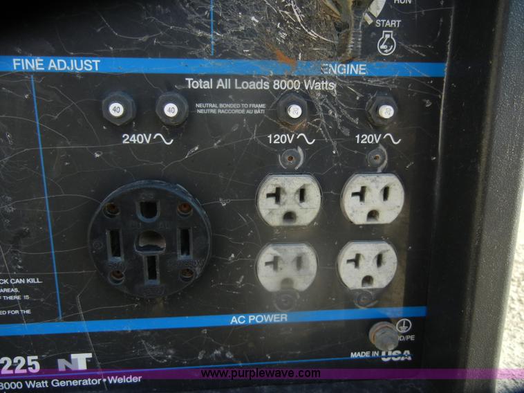 image for item D4704 Miller Bobcat 225 propane welder/generator