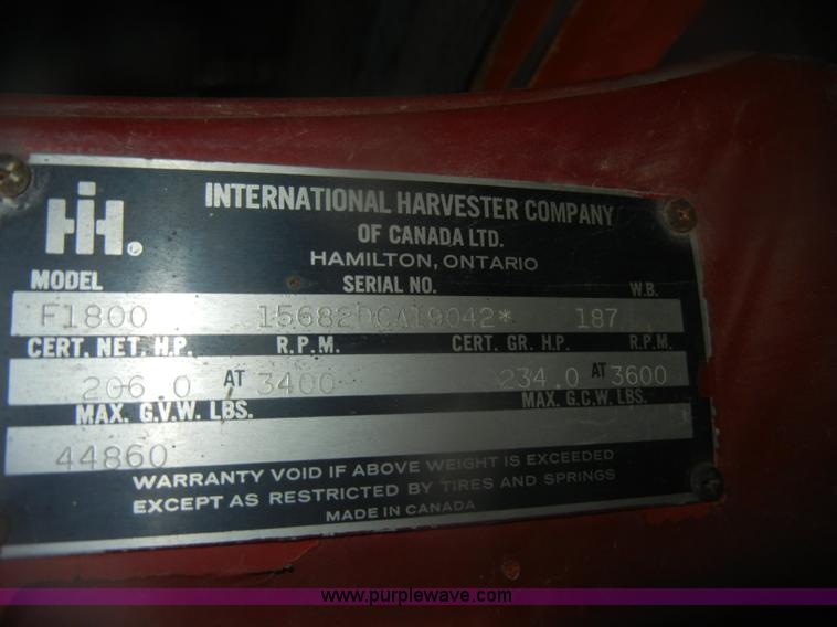 image for item D4710 1974 International Loadstar F1800 truck with dump bed