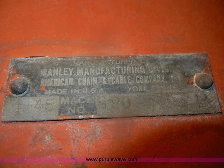 image for item O9571 Manley 60 ton press