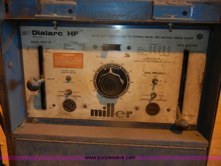 image for item O9605 Miller Dialarc HF welder