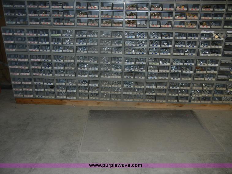 image for item T9515 (9) bins of assorted Grade 5 bolts, nuts, and washers