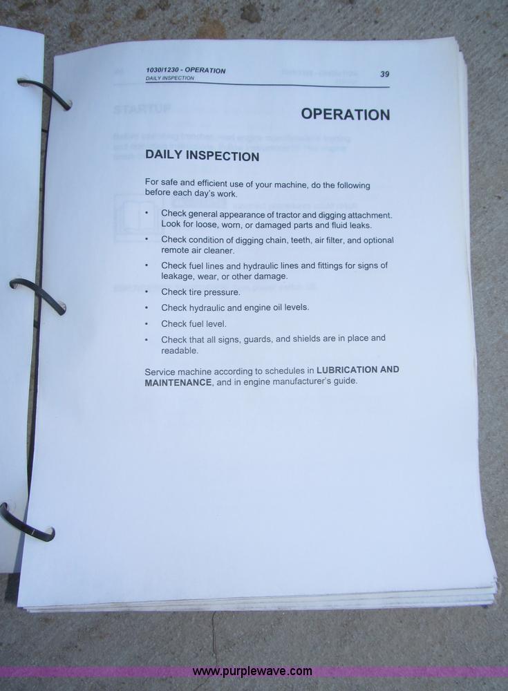 image for item B5283 2004 Ditch Witch 1230H walk behind trencher