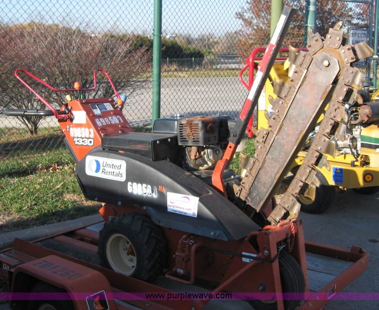 image for item B6393 2007 Ditch Witch 1330H walk behind trencher