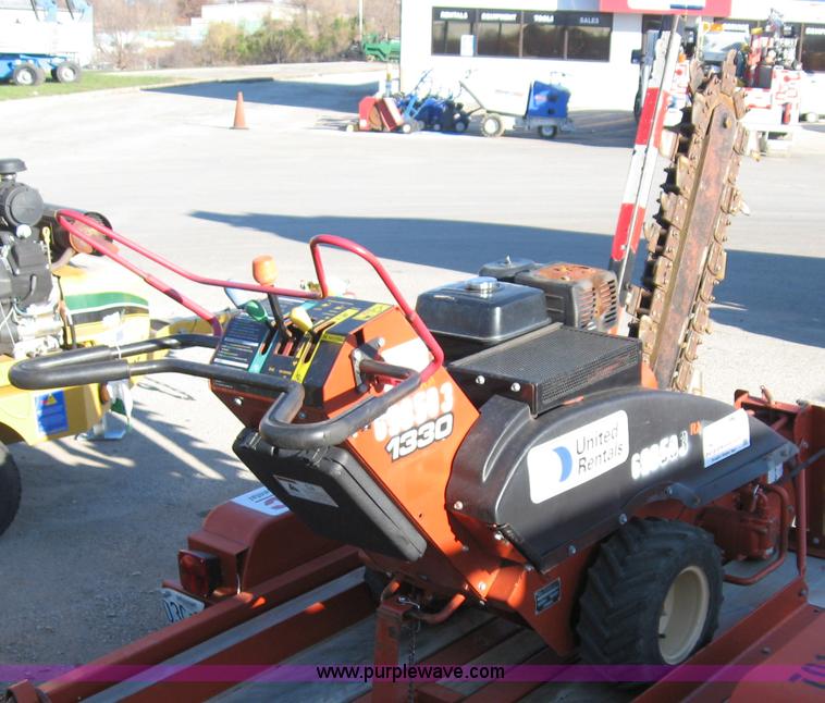 image for item B6393 2007 Ditch Witch 1330H walk behind trencher