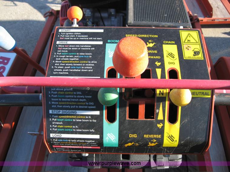 image for item B6393 2007 Ditch Witch 1330H walk behind trencher