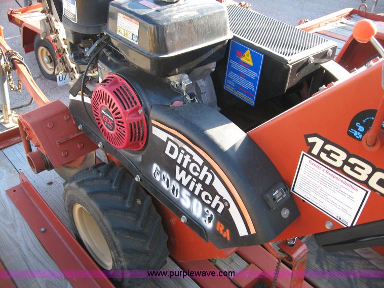 image for item B6393 2007 Ditch Witch 1330H walk behind trencher