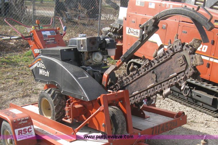 image for item B8325 2007 Ditch Witch 1330 walk behind trencher