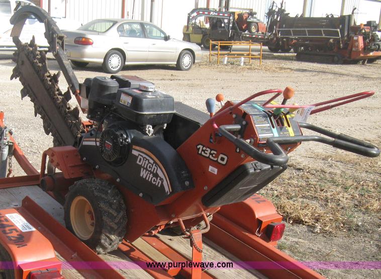 image for item B8325 2007 Ditch Witch 1330 walk behind trencher