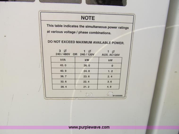 image for item D7018 2006 Multiquip portable generator