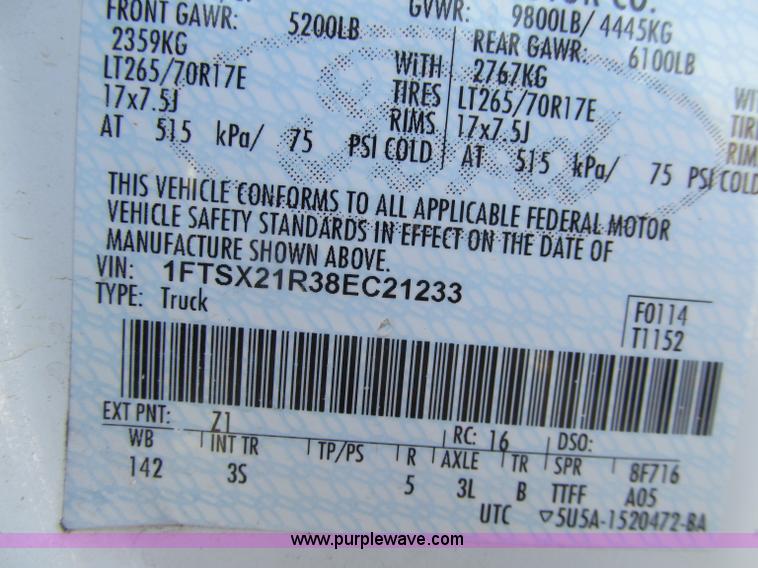 image for item D7020 2008 Ford F250 XLT Super Duty SuperCab pickup trucks