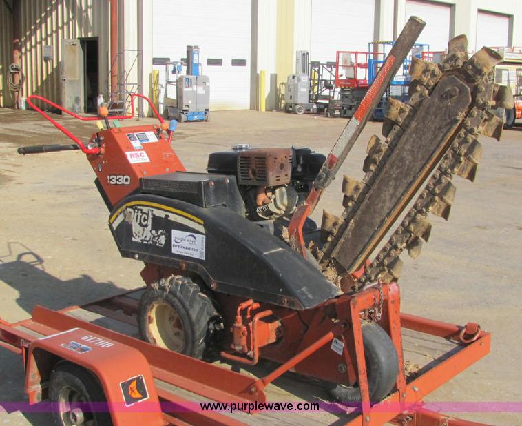 image for item E2523 2006 Ditch Witch 1330H walk behind trencher