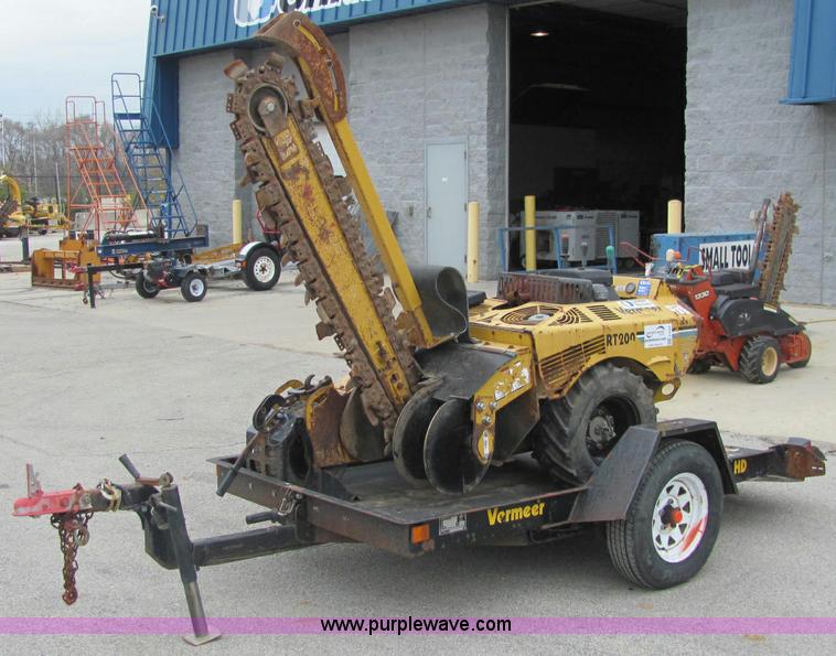 image for item E2526 2005 Vermeer RT200 walk behind trencher