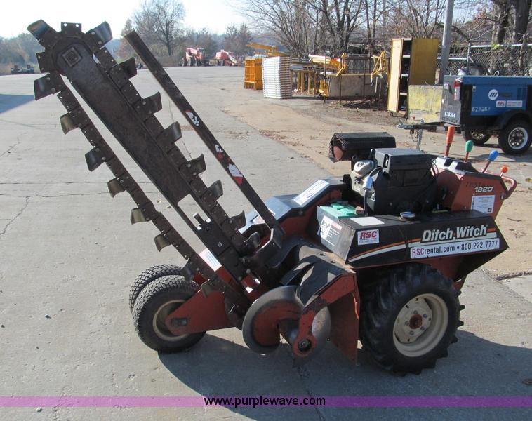 image for item E5726 2007 Ditch Witch 1820H walk behind trencher