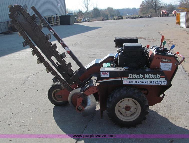 image for item E5726 2007 Ditch Witch 1820H walk behind trencher