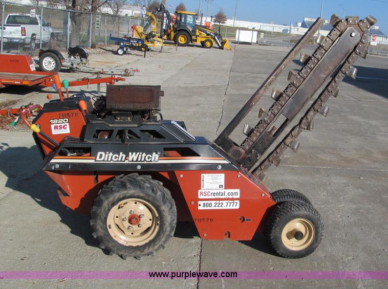 image for item E5726 2007 Ditch Witch 1820H walk behind trencher