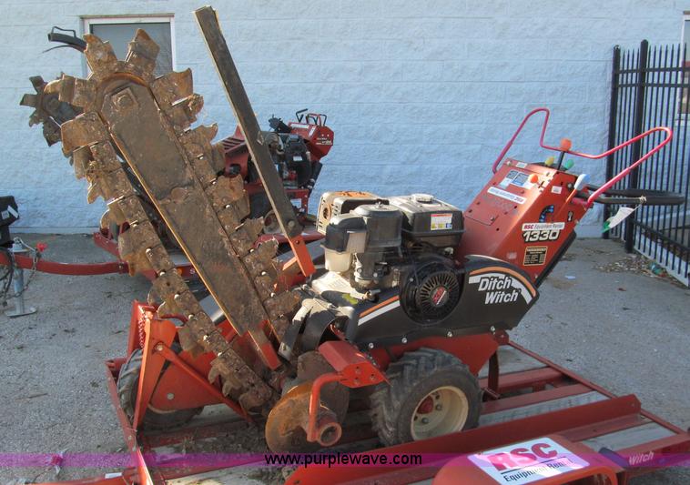 image for item E5727 2007 Ditch Witch 1330H walk behind trencher