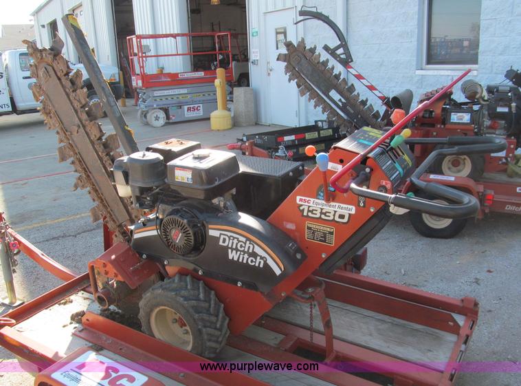 image for item E5727 2007 Ditch Witch 1330H walk behind trencher