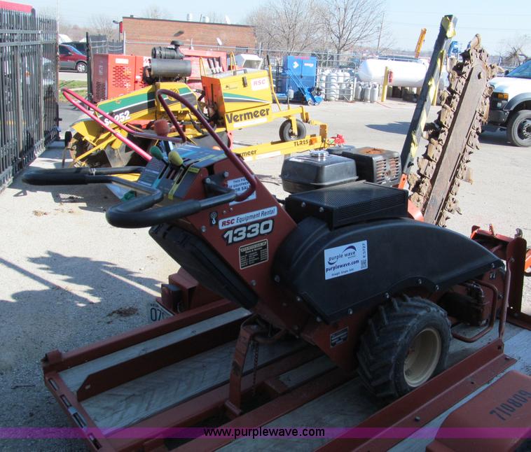 image for item E5727 2007 Ditch Witch 1330H walk behind trencher