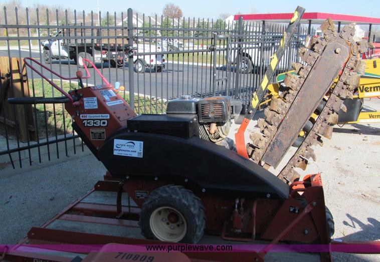 image for item E5727 2007 Ditch Witch 1330H walk behind trencher