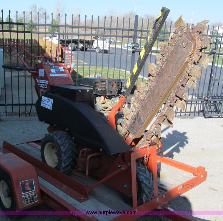 image for item E5727 2007 Ditch Witch 1330H walk behind trencher