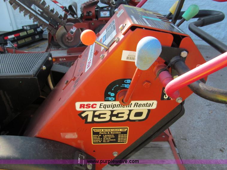 image for item E5727 2007 Ditch Witch 1330H walk behind trencher