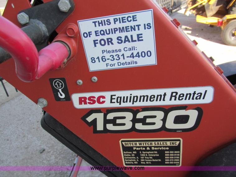 image for item E5727 2007 Ditch Witch 1330H walk behind trencher