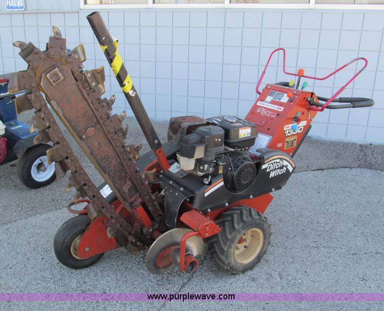 image for item E5729 2007 Ditch Witch 1330H walk behind trencher