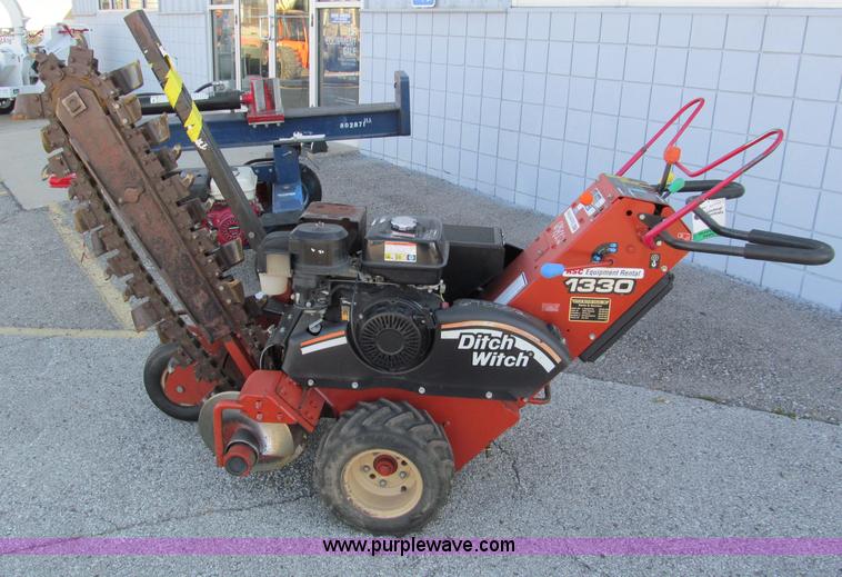 image for item E5729 2007 Ditch Witch 1330H walk behind trencher